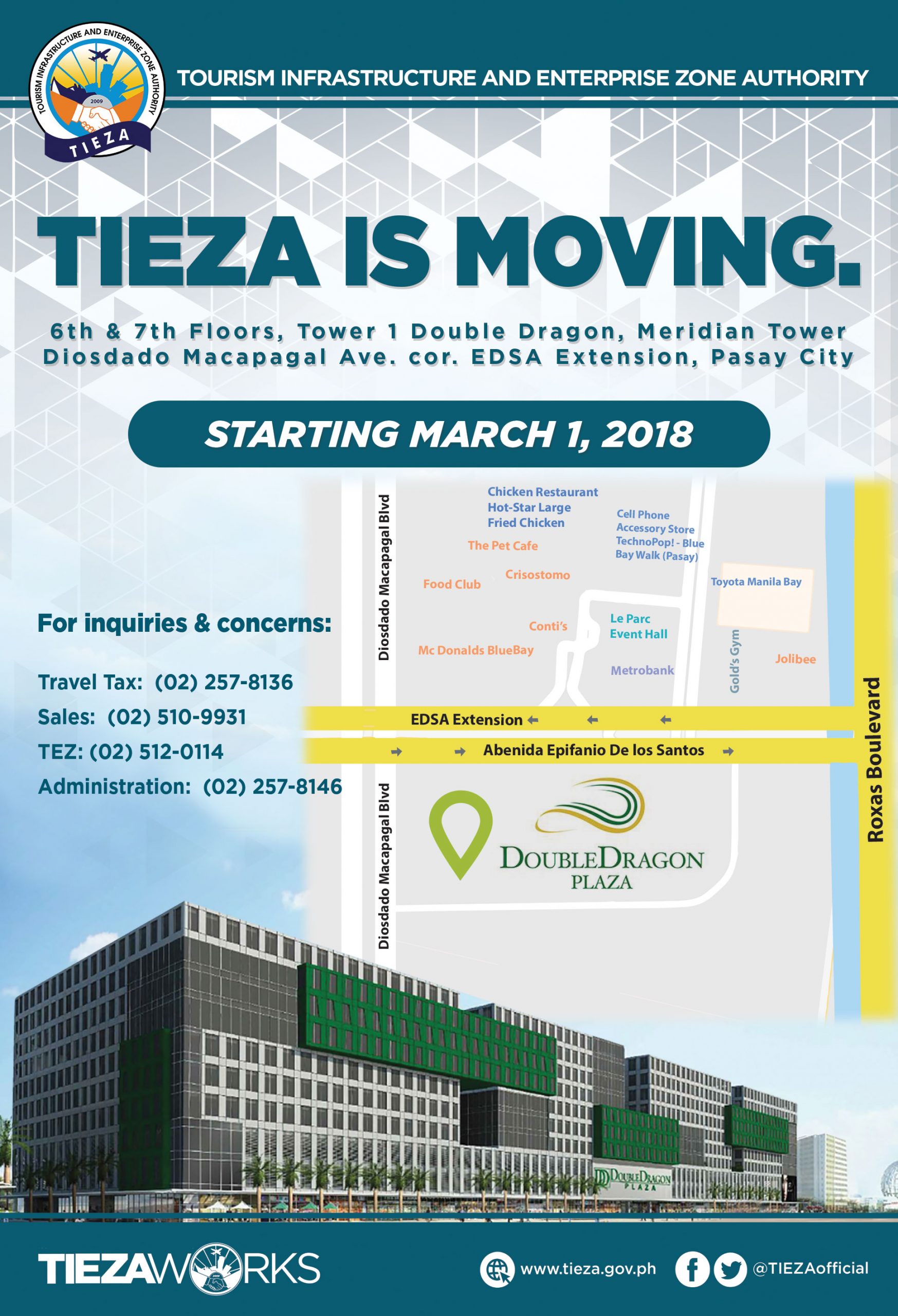 TIEZA IS MOVING
